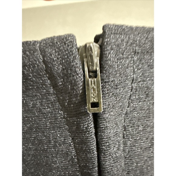 Vtg 60s 70s maxi dress womens Handmade black Empire Mod Retro Silver Gold Trim M - Picture 12 of 16